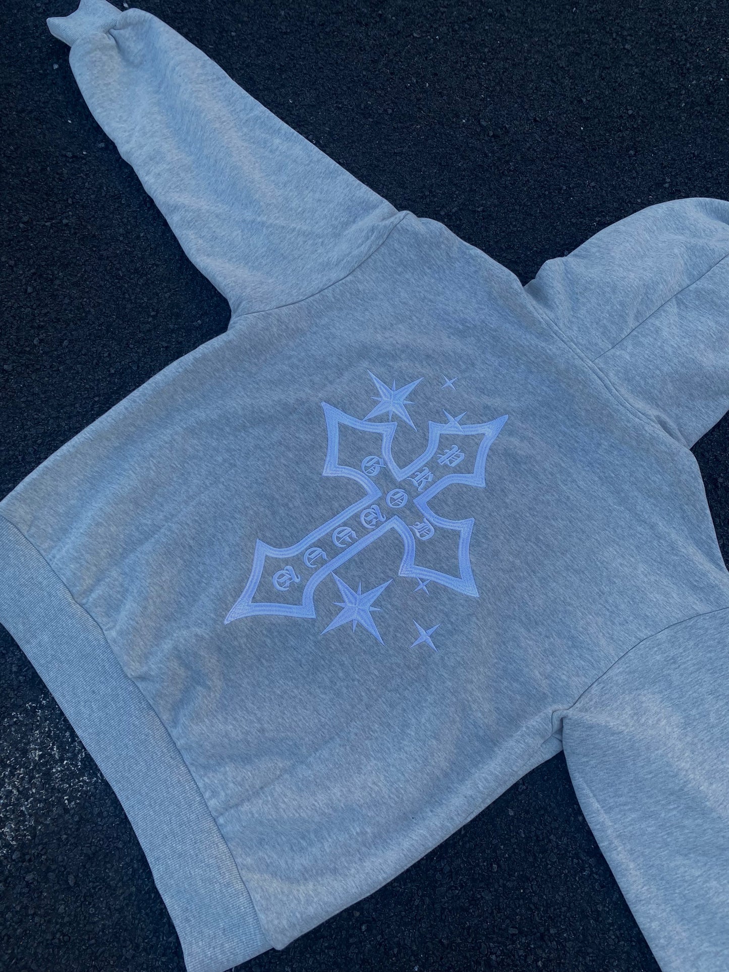 Grey "GODPROTECTED' Hoodie