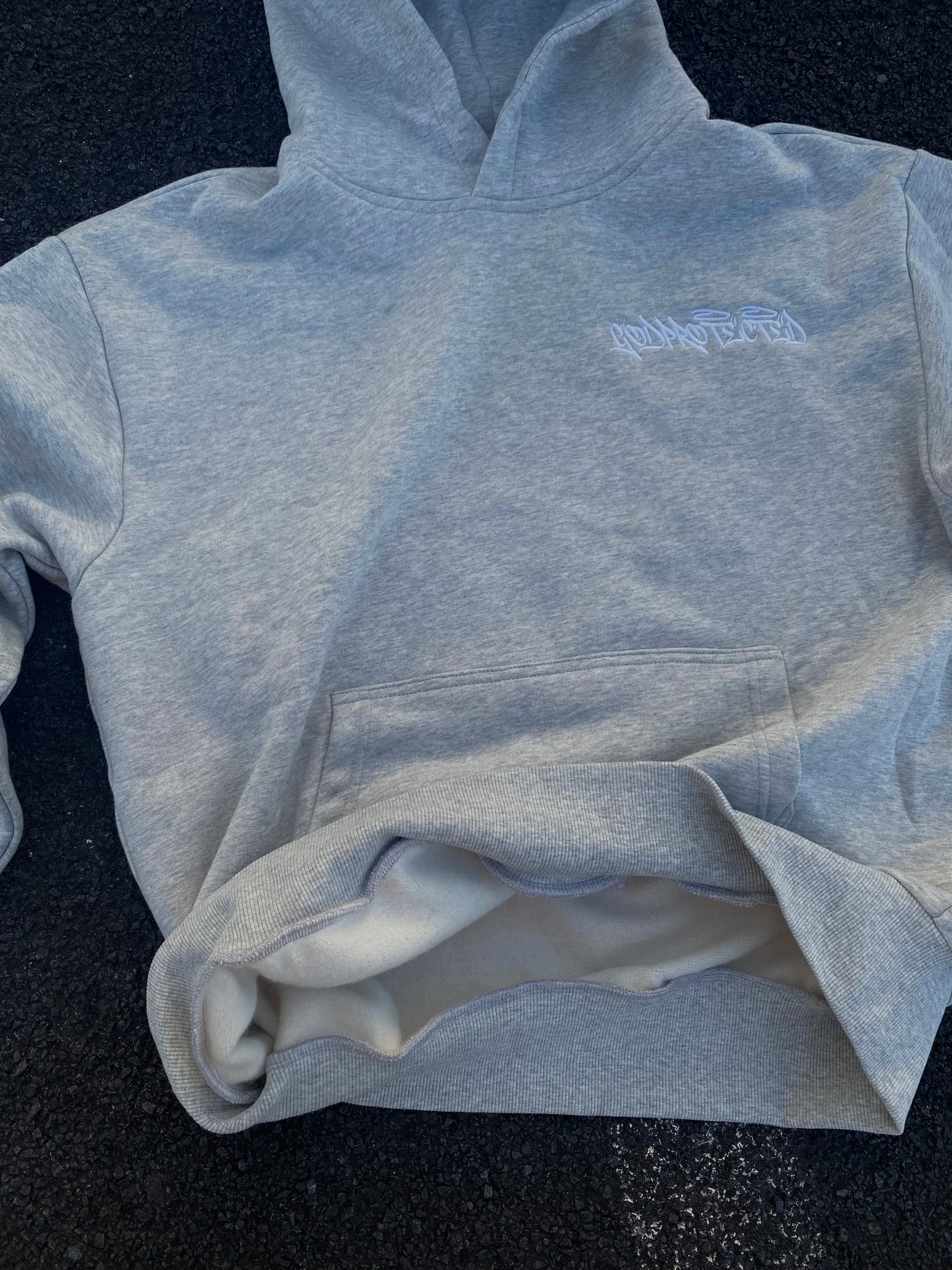 Grey "GODPROTECTED' Hoodie