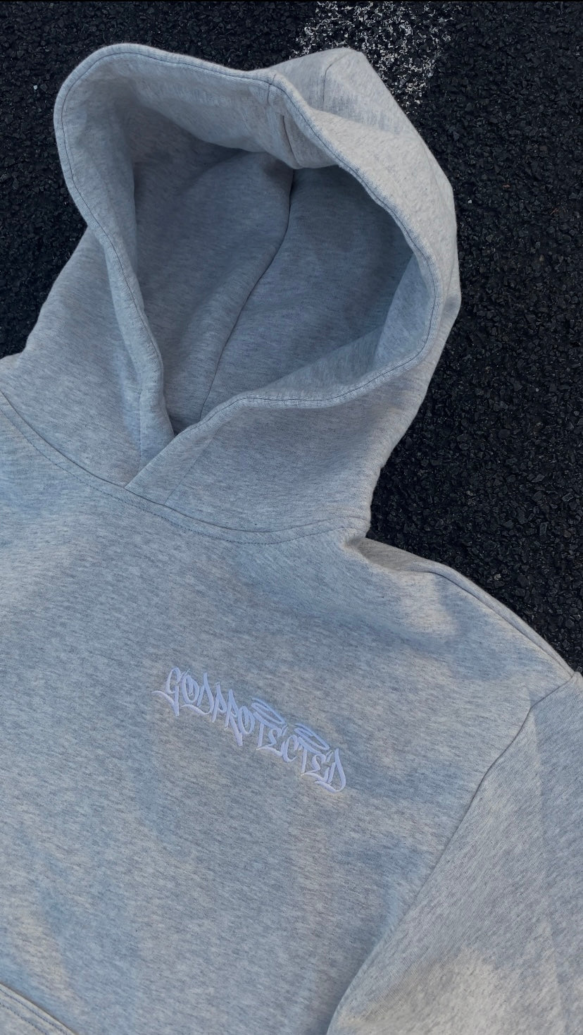 Grey "GODPROTECTED' Hoodie